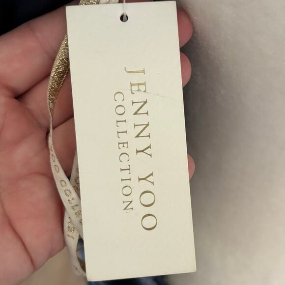 Jenny Yoo Ellis Velvet Maxi Dress Blue 10 NWT - Picture 9 of 10